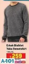 ERKEK BİSİKLET YAKA SWEATSHİRT